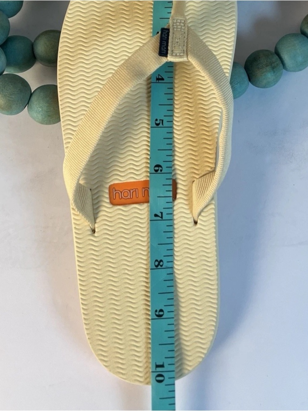 NWT Hari Mari Dune’s Flip Flop Sandals Dunes Cream Sherbert Women’s 8 - Picture 14 of 16